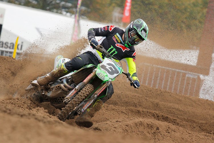 Romain Febvre of the Monster Energy Kawasaki Racing Team earned a hard-fought fourth overall